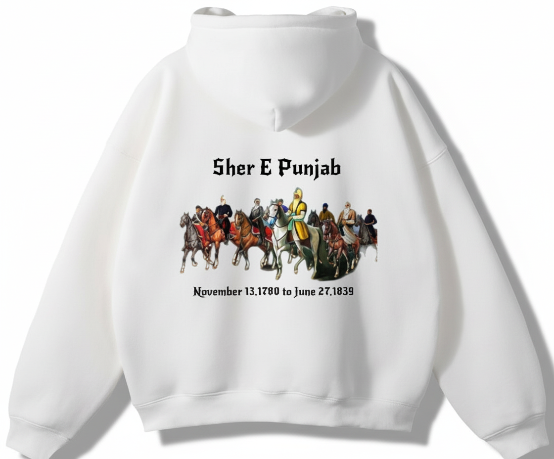 Sher-E-Punjab Premium Hoodie – Sikh Empire Tribute Edition